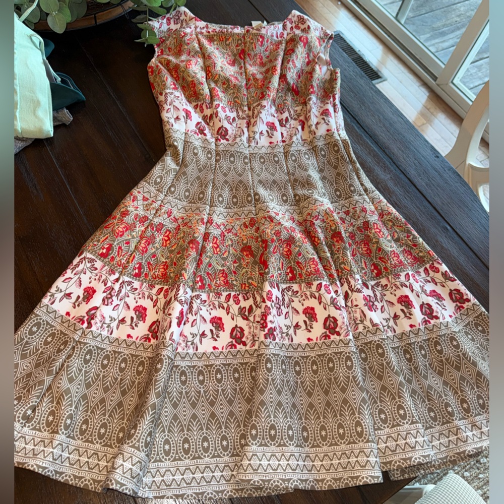 Julian Taylor Floral and Geometric Dress